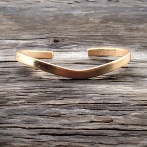 Sergio Lub California Cuff Golden Bangle Signed Bracelet